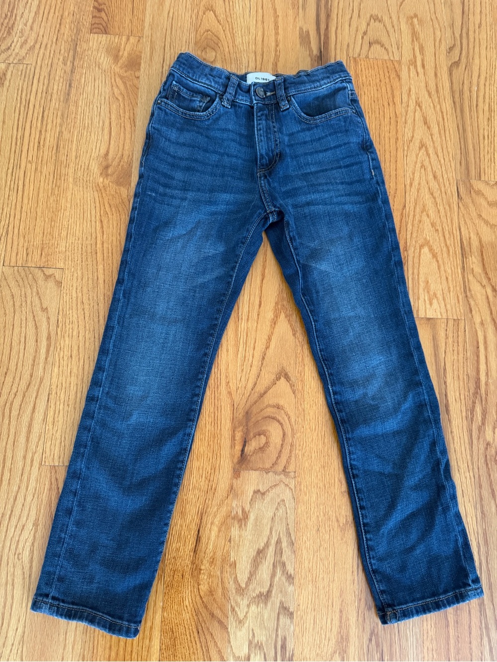 DL1961 Slim Straight Jeans in Dark Blue